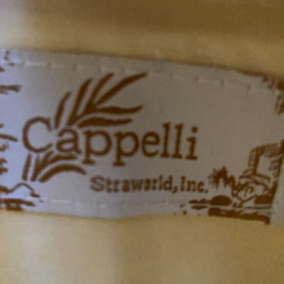 Cappelli NWOT Straw Woven Beige Small Clutch Bag With Rope Handle & Wooden Beads - Picture 3 of 13